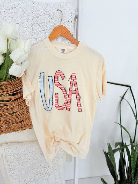 USA American Flag Patriotic Tee
