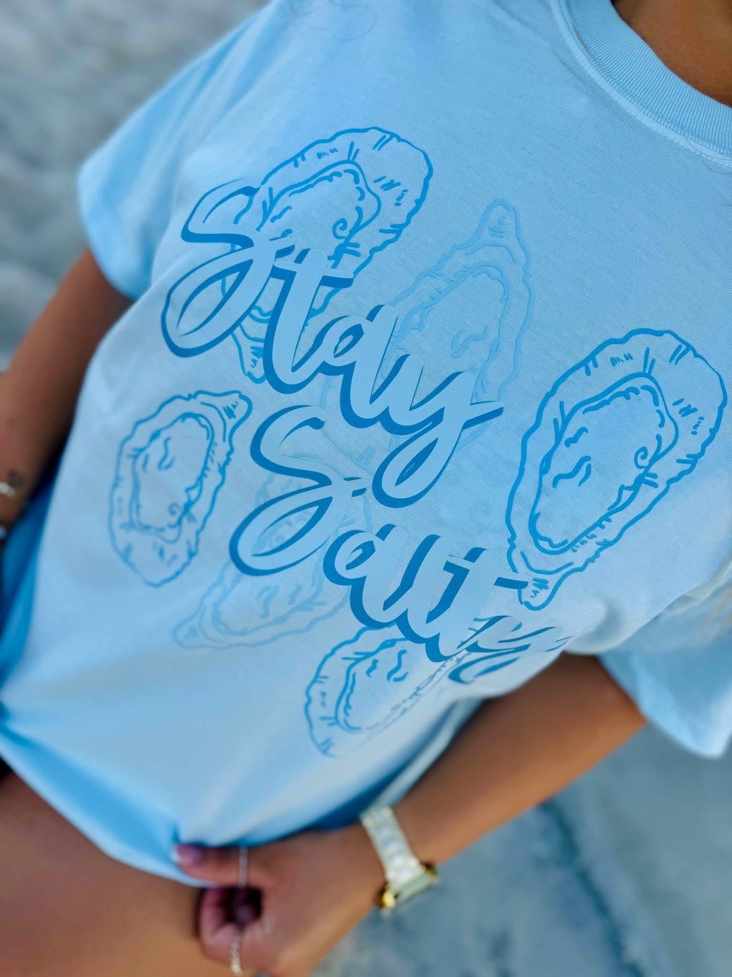 Stay Salty Oyster Shell's Graphic Tee