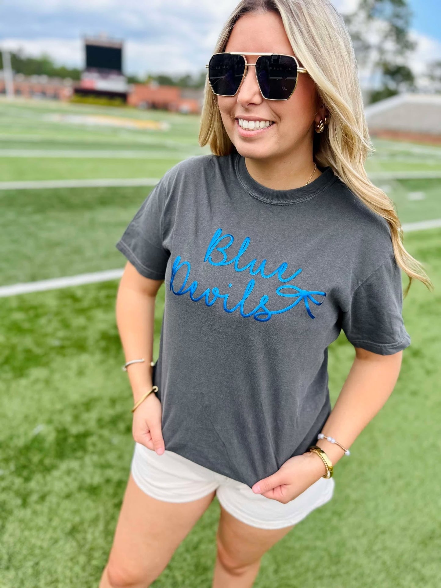 Custom Tiny Bow Puff Graphic Tee