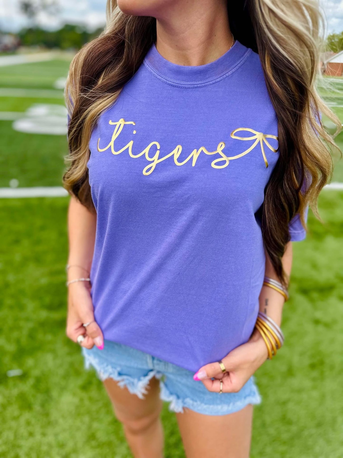 Custom Tiny Bow Puff Graphic Tee