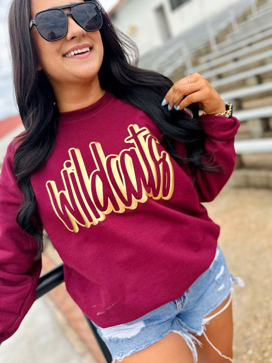 Hand Drawn 3D Puff Graphic Sweatshirt