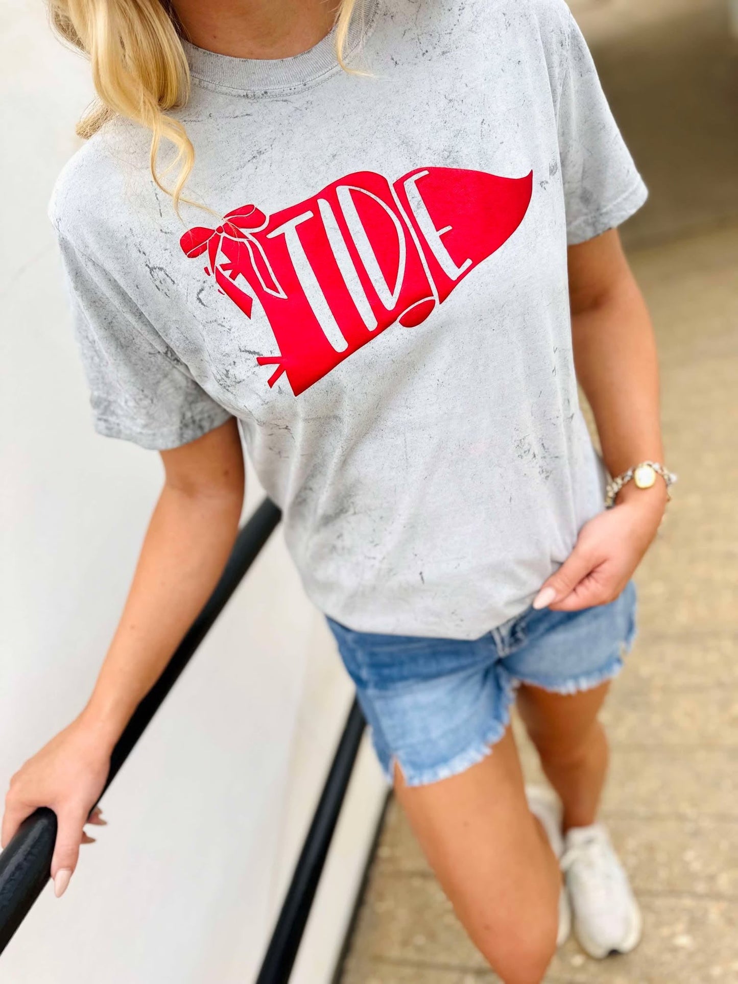 Custom School Banner Puff Graphic Tee