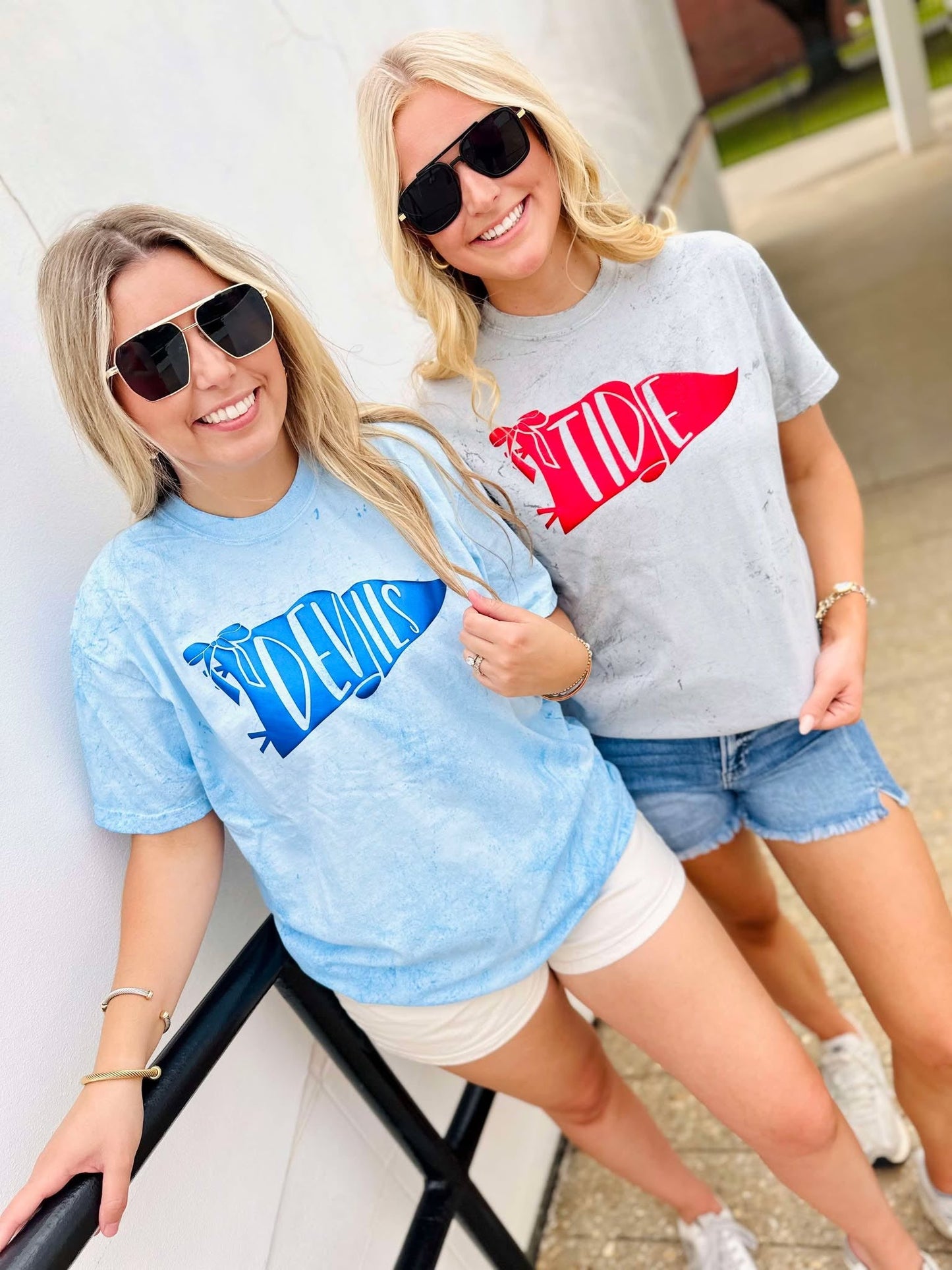 Custom School Banner Puff Graphic Tee