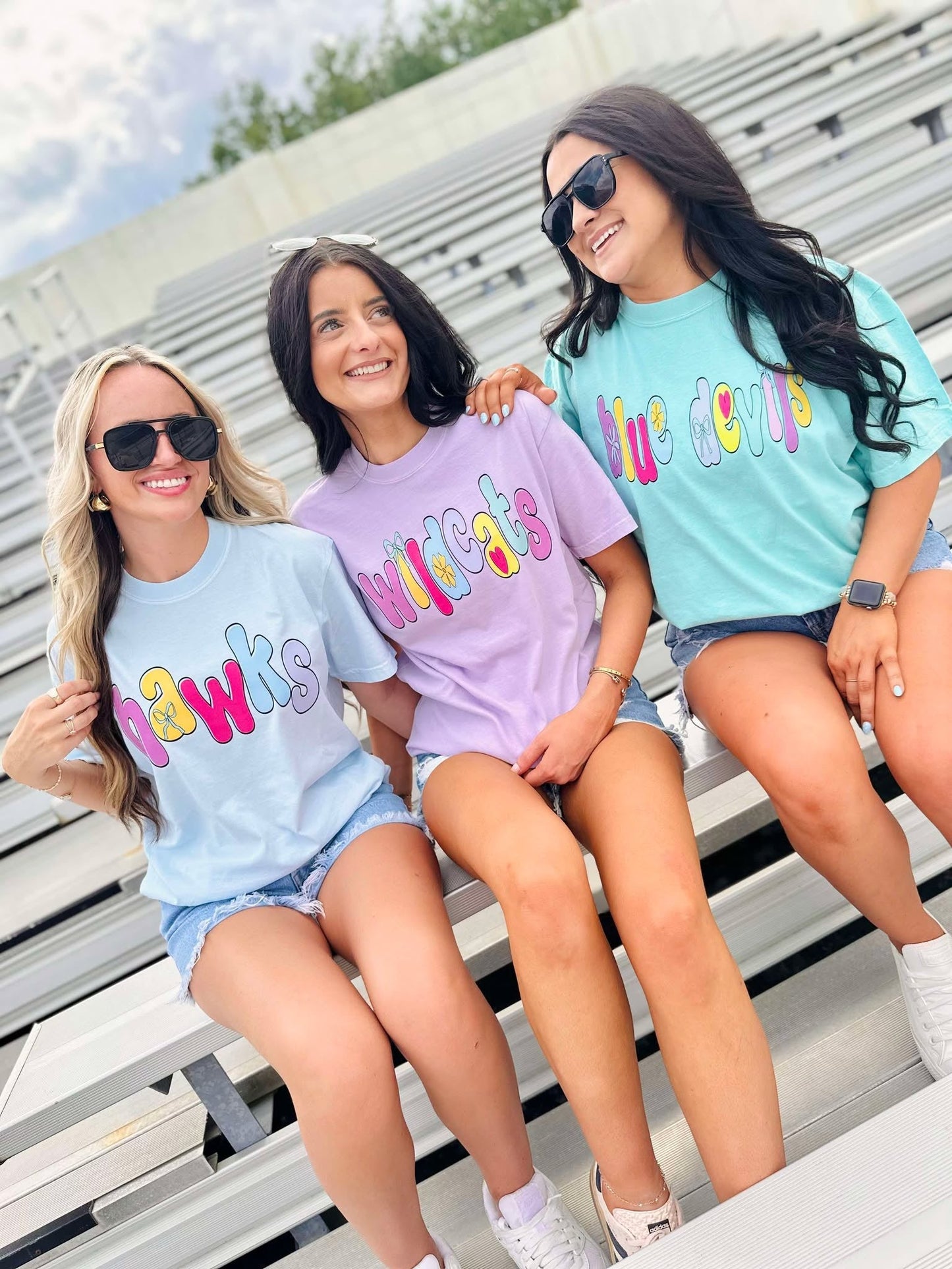 Custom Multi Retro Bubble Mascot Graphic Tee