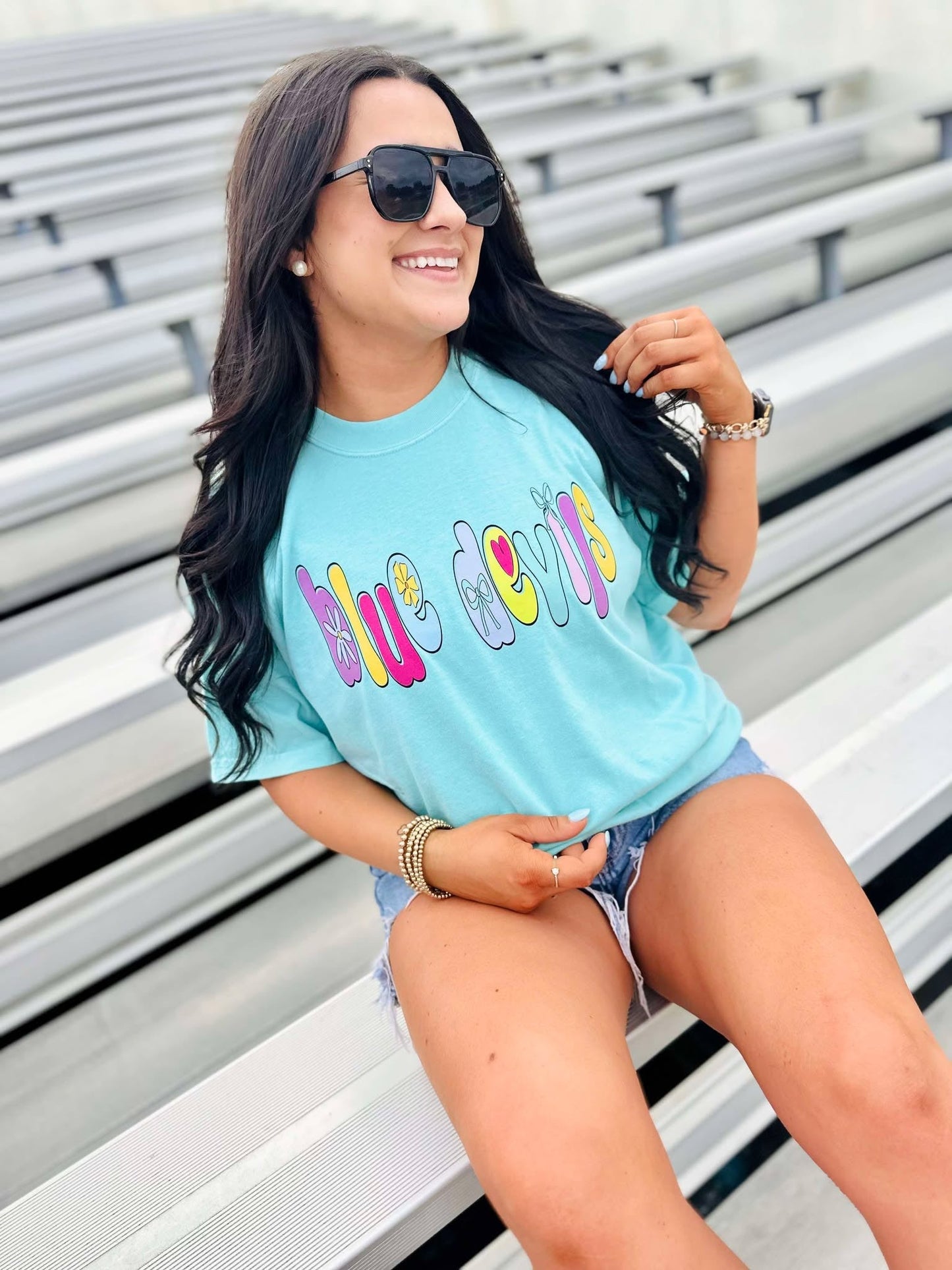 Custom Multi Retro Bubble Mascot Graphic Tee