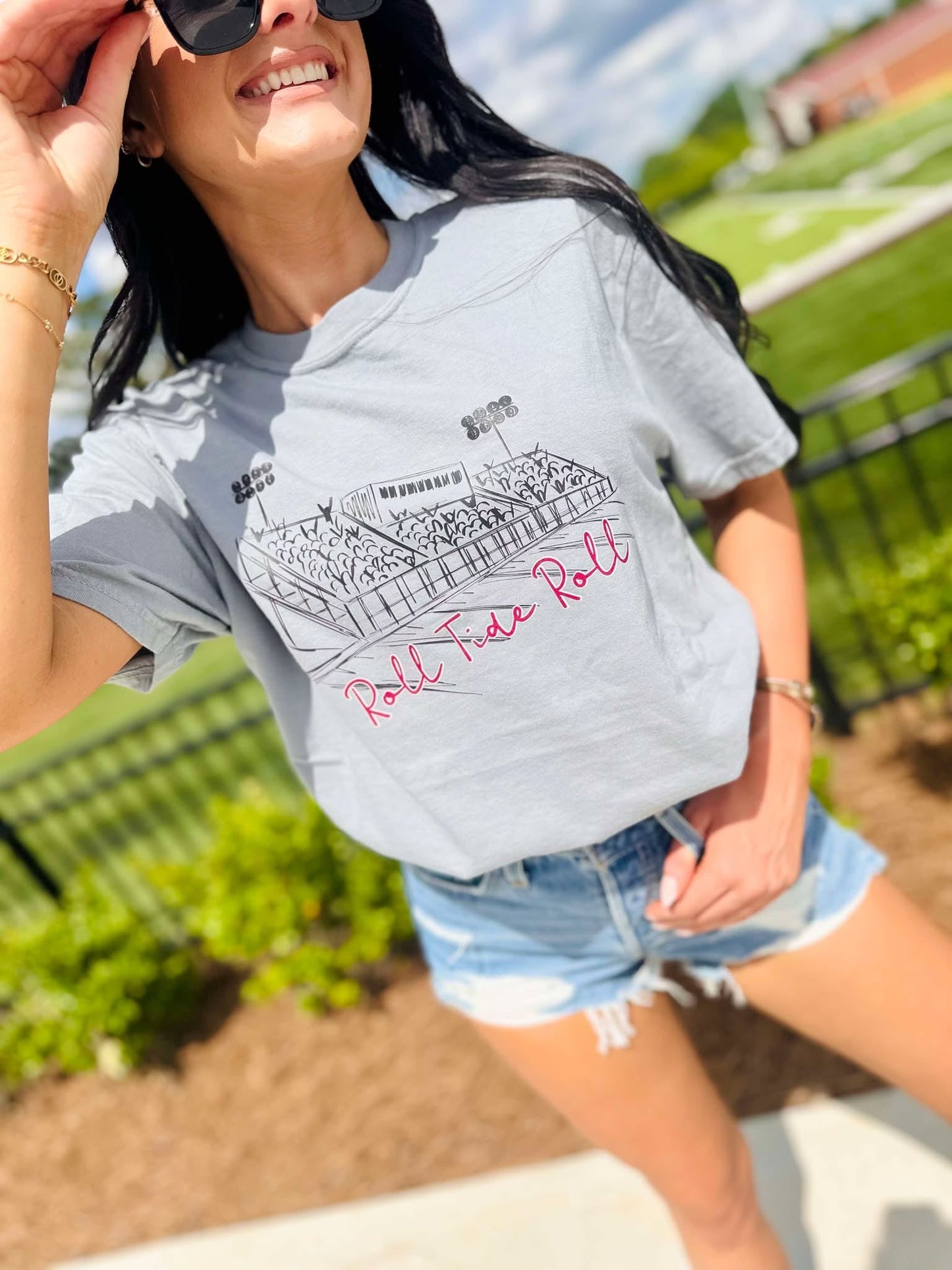 Custom Football Stands Graphic Tee