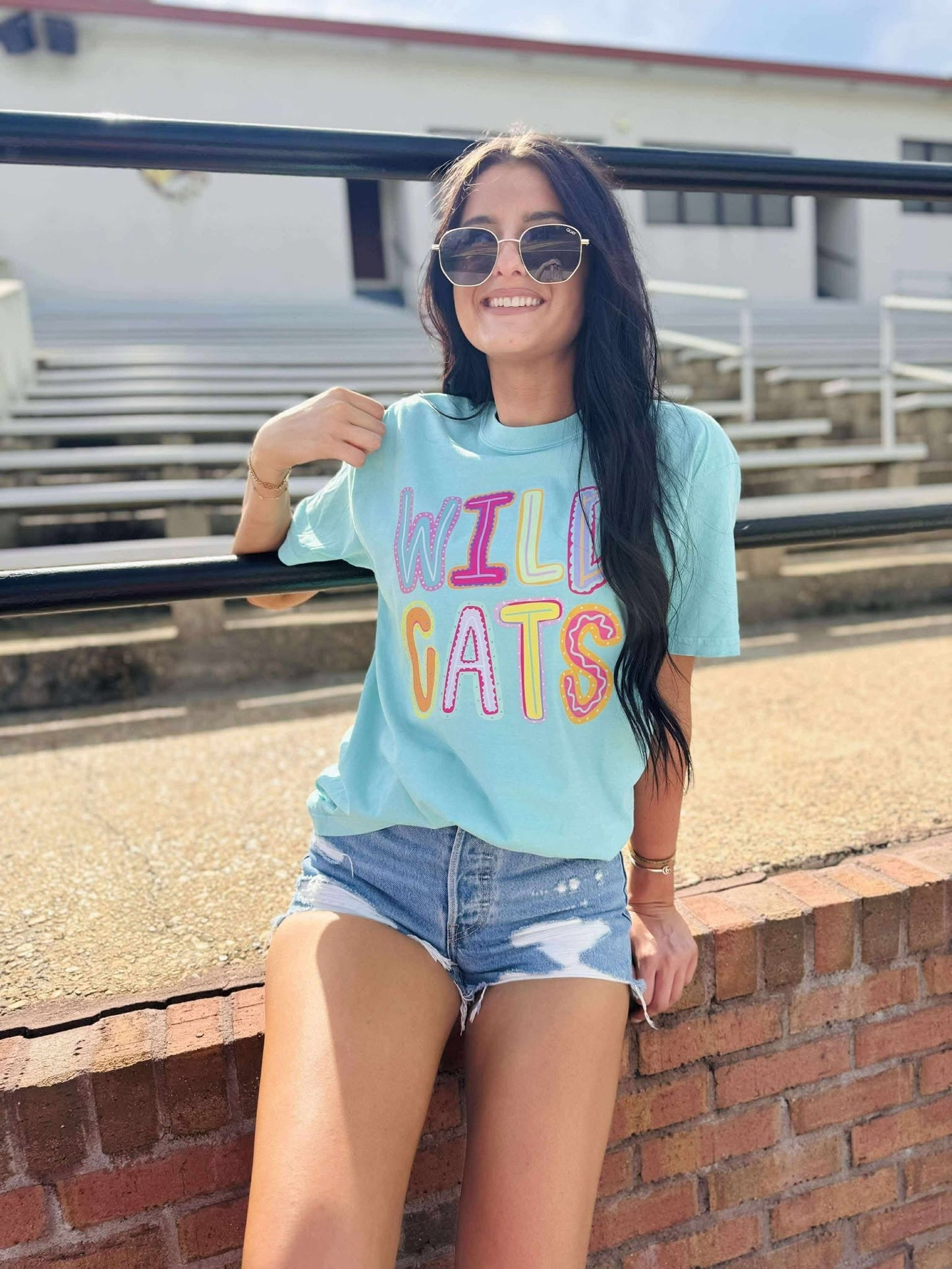 Custom Neon Fun Party Summer Font Graphic Tee