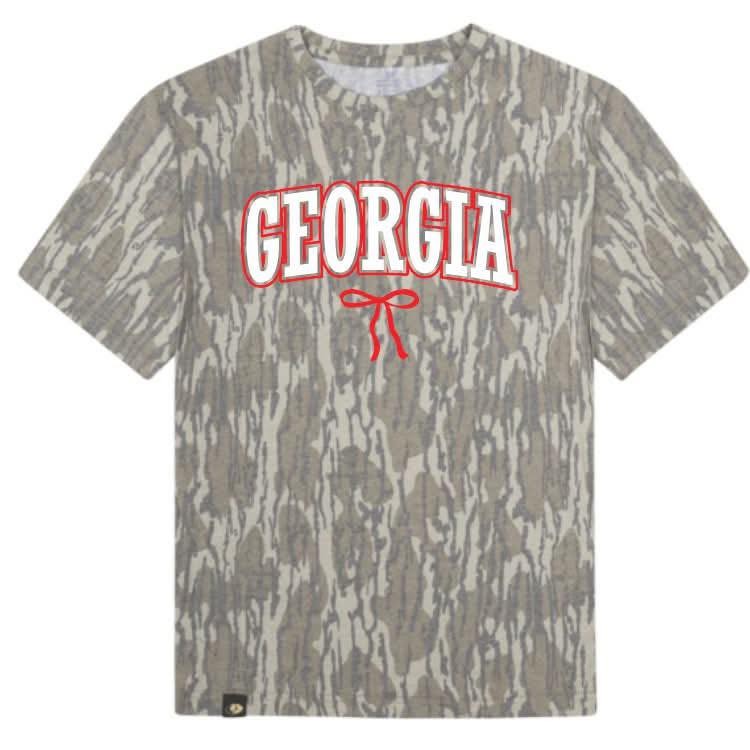 Custom Camo State Bow Graphic Tee