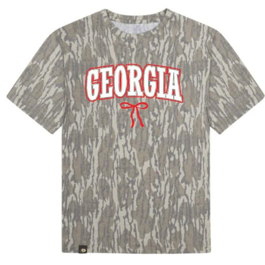 Custom Camo State Bow Graphic Tee