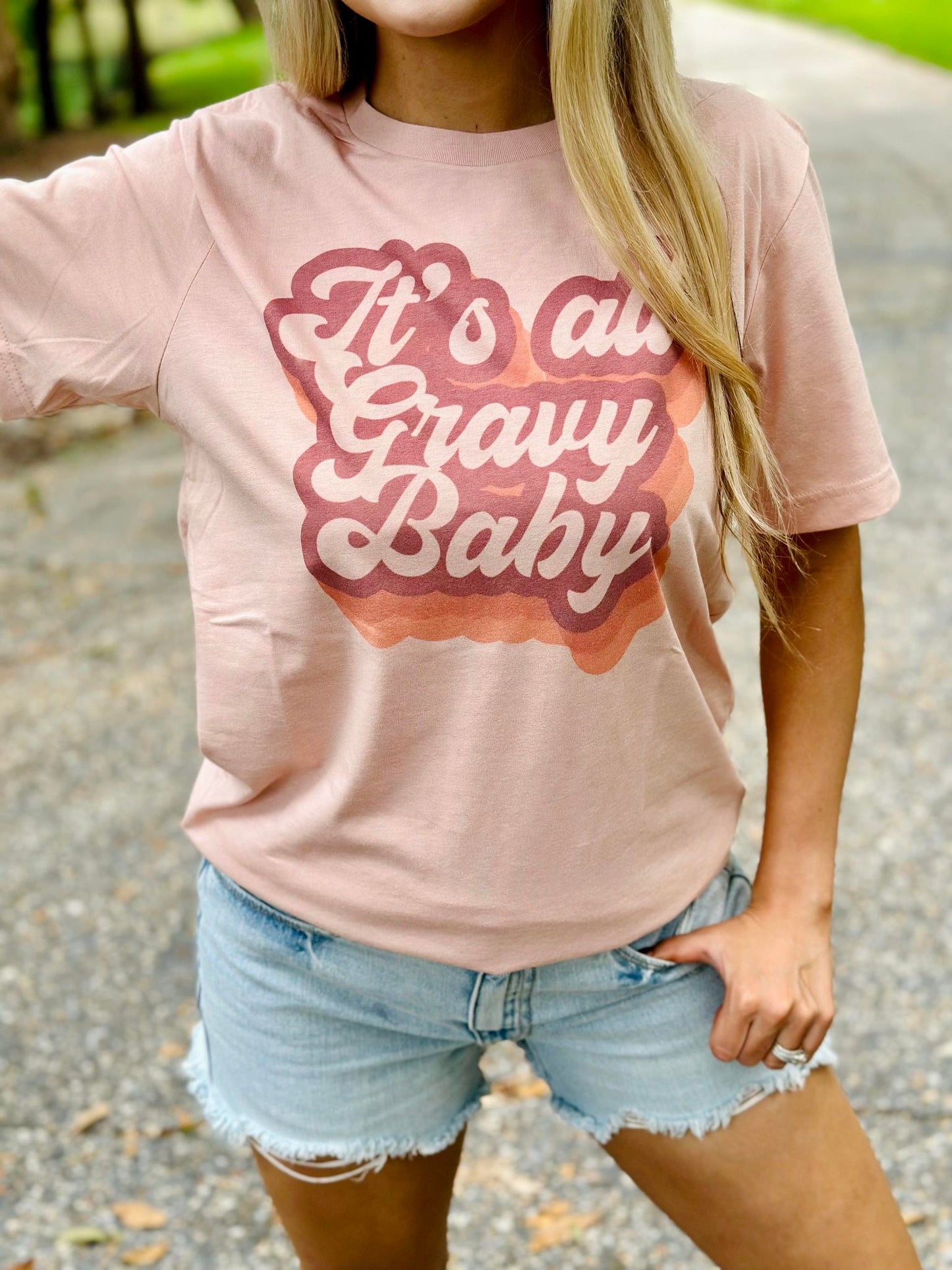 Its All Gravy Baby Retro Thanksgiving Tee