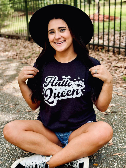 Hallo Queen Spooky Sparkle Puff Tee
