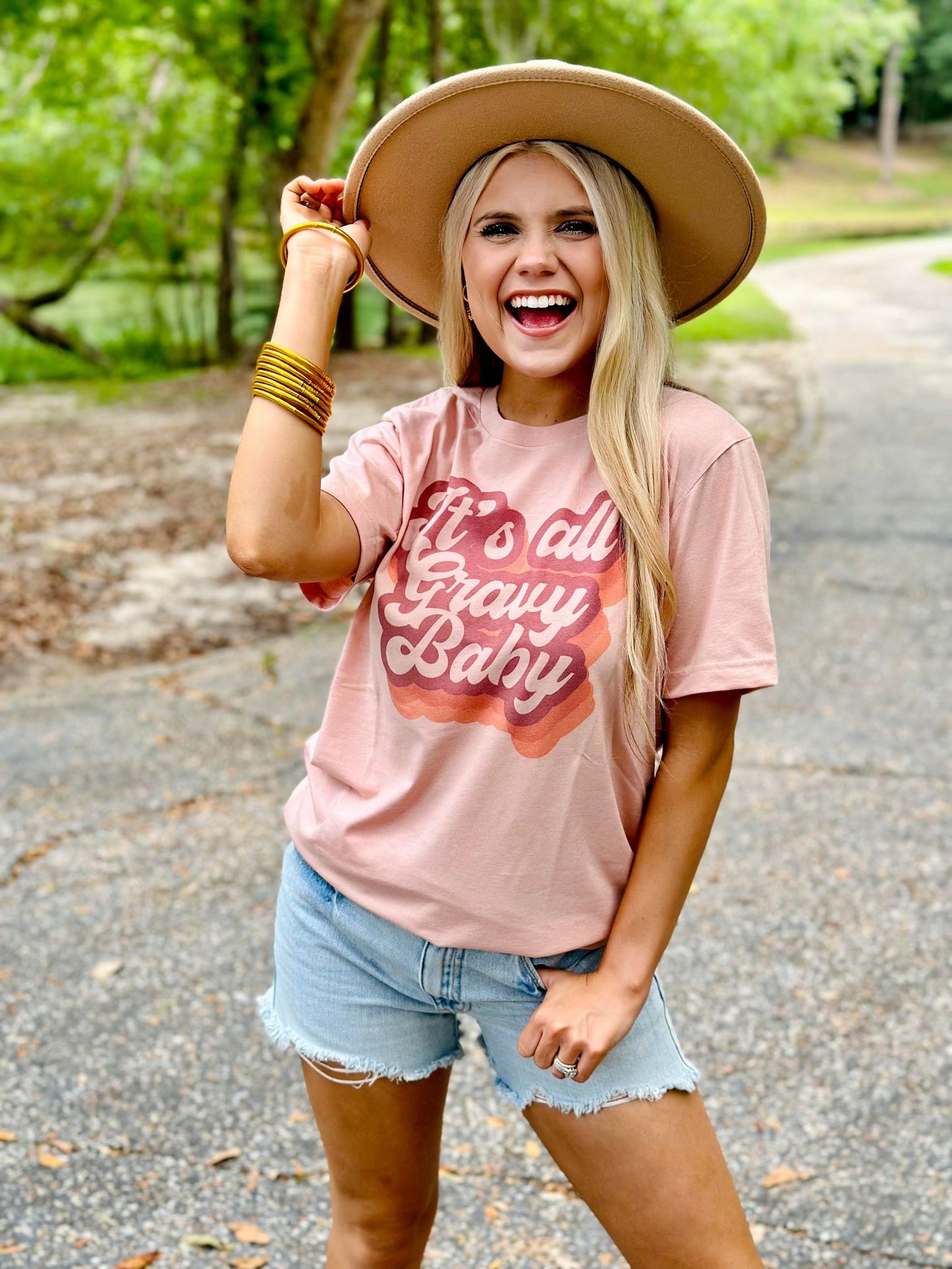 Its All Gravy Baby Retro Thanksgiving Tee