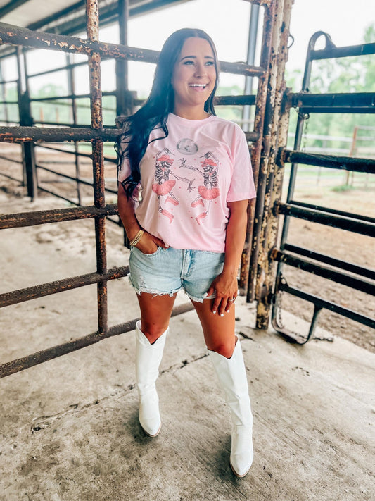 Dancing Disco Skeleton Cowgirls