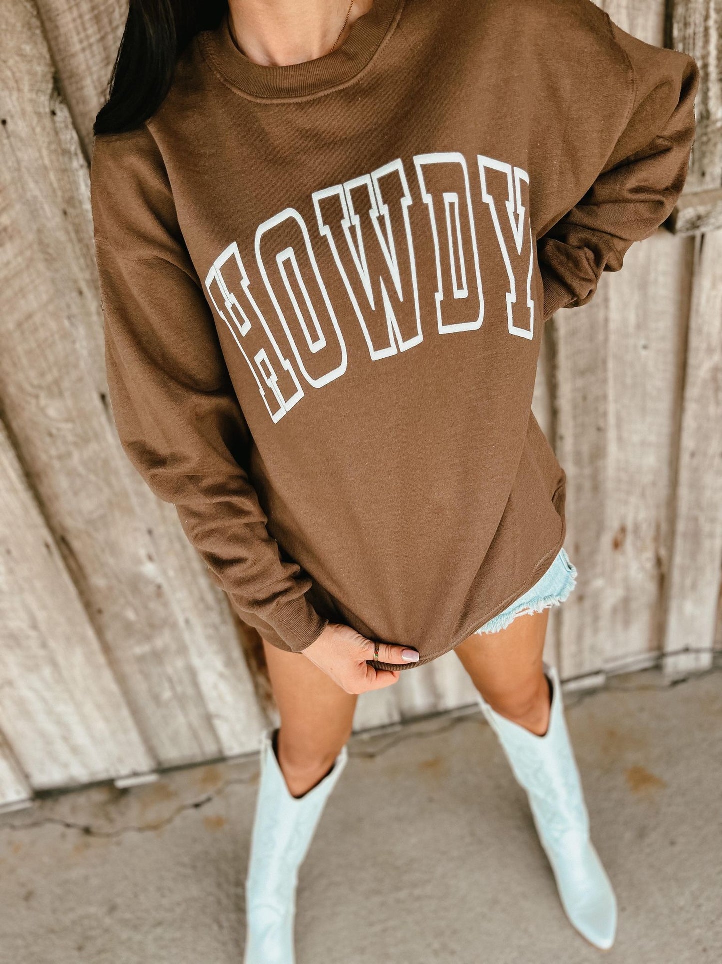 Howdy Hollow Varsity Puff Sweatshirt