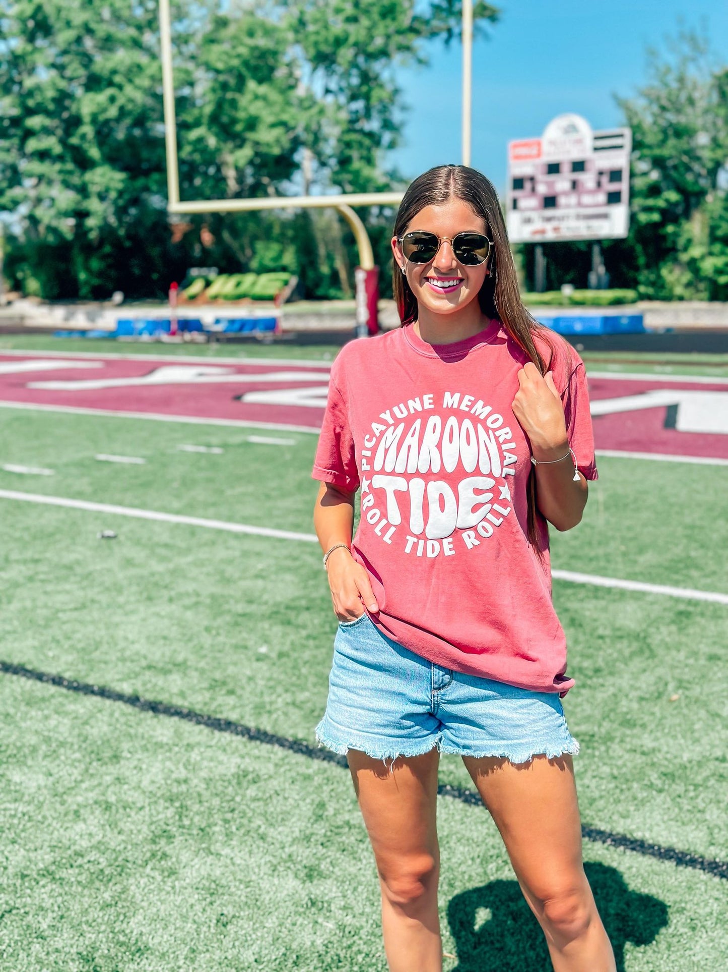 CUSTOM Circular School Spirit Puff Tee