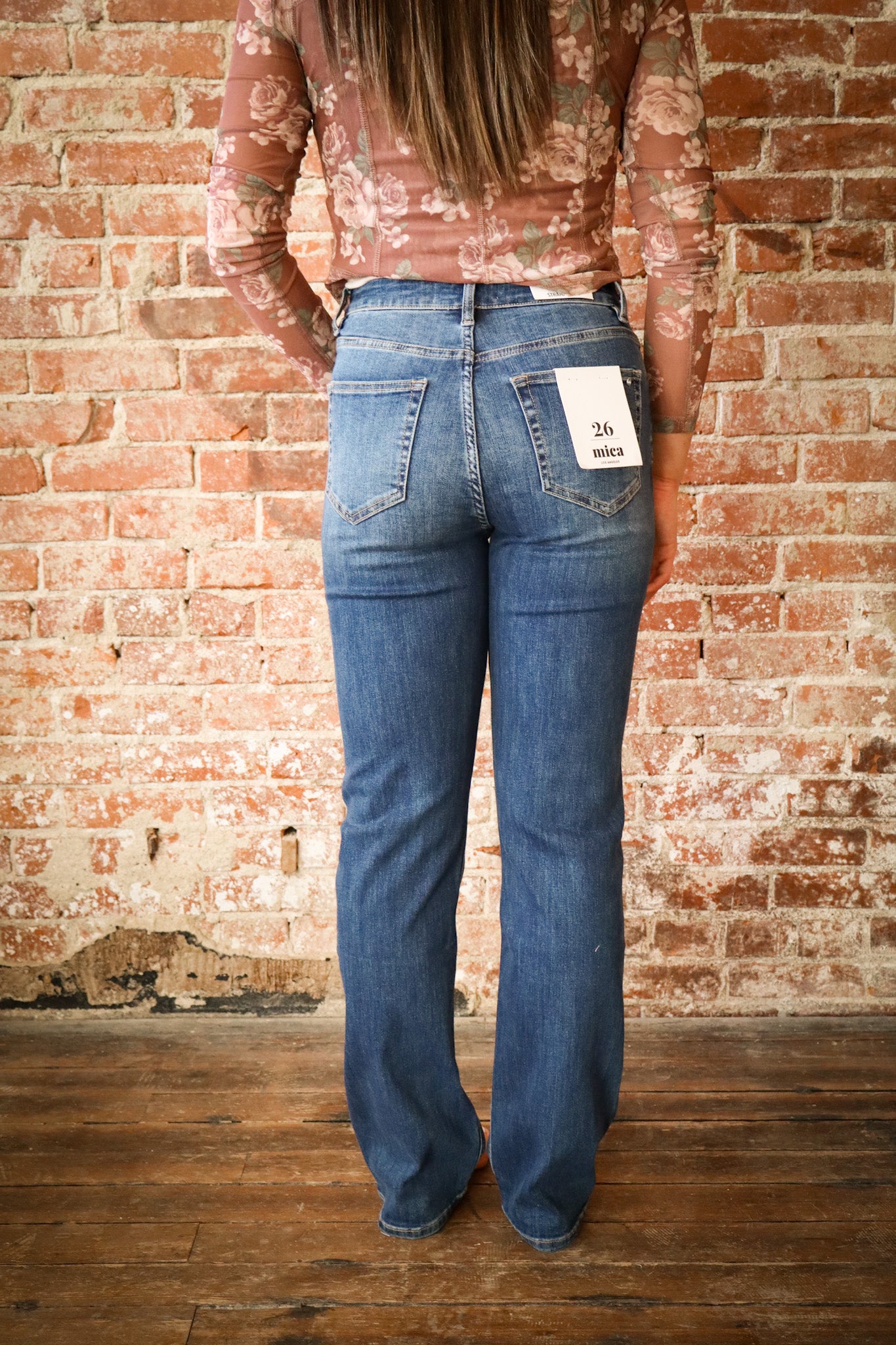 High Rise Straight leg Denim