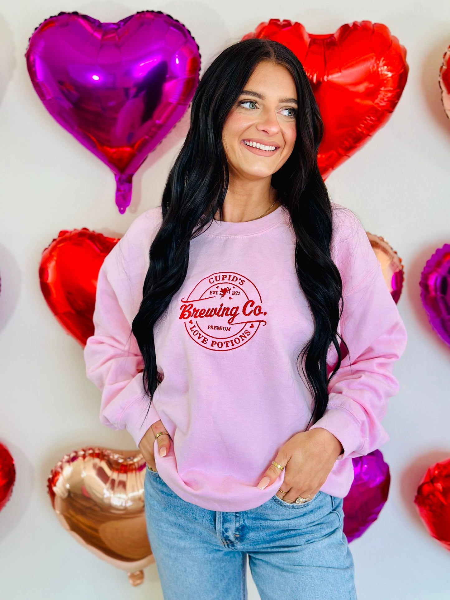 Cupids Brewing Company Embroidered Sweatshirt