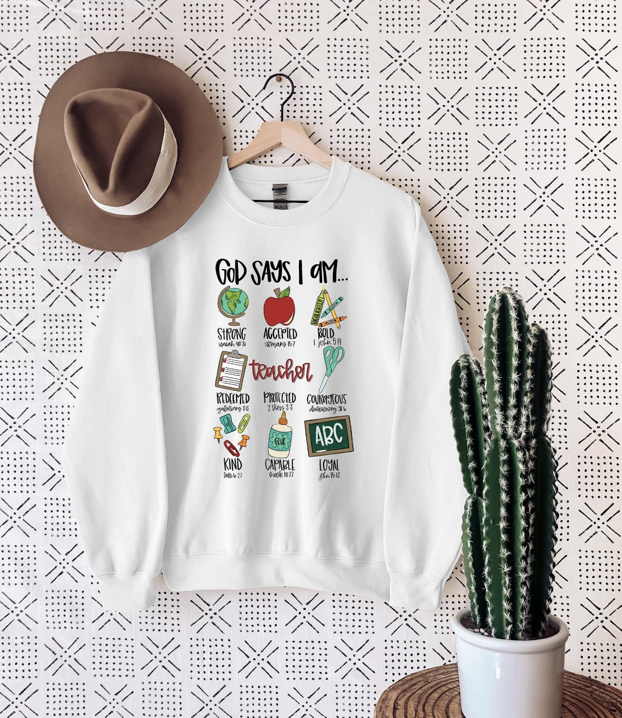 God Say's I'm Teacher Things Sweatshirt