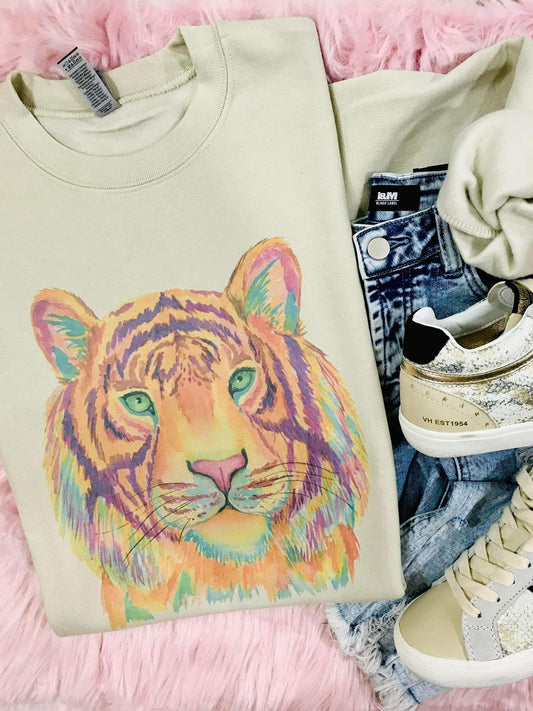 Watercolor Tiger Sublimation Tee