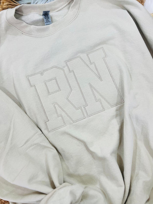 RN Embroidered Sweatshirt