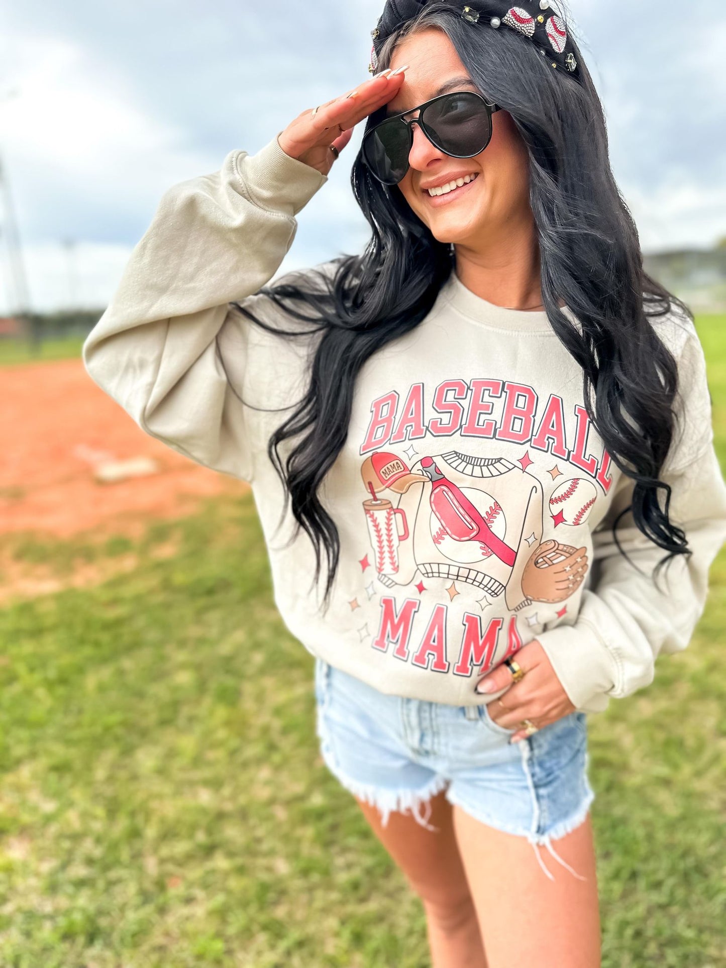 Baseball Mama Essentials DTF Sweatshirt