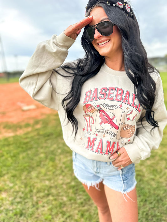 Baseball Mama Essentials DTF Sweatshirt