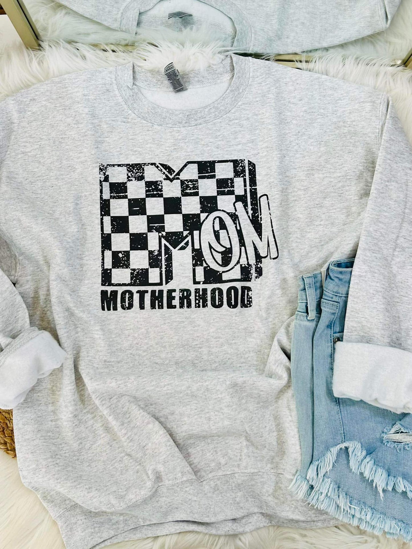 Mom TV Motherhood DTF Sweatshirt