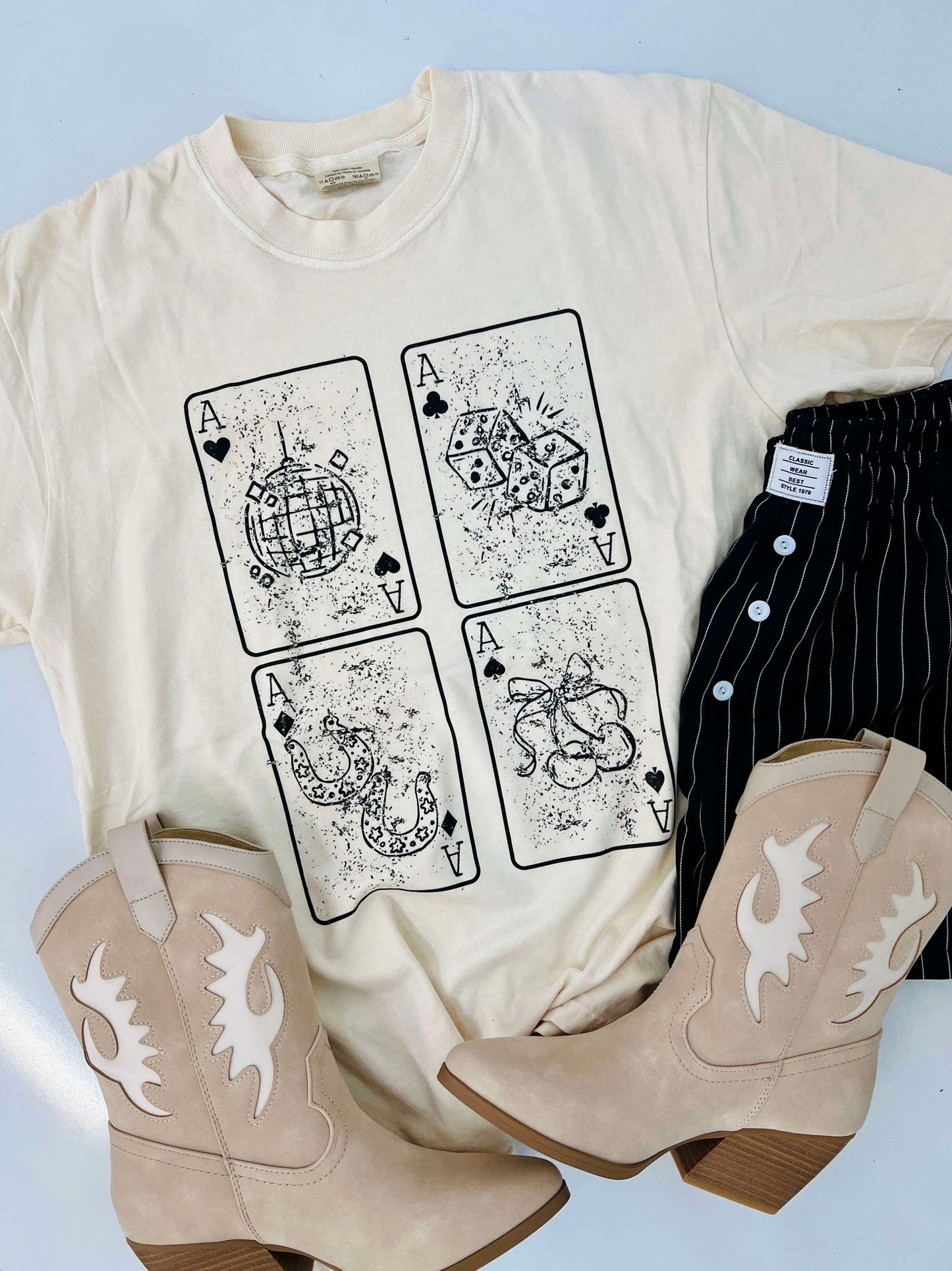 Vintage Playing Cards DTF Tee