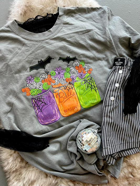 Spooky Halloween Color Jar's Cute DTF Tee