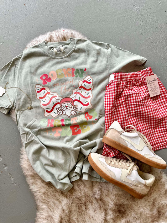 Rockin' Around The Christmas Tree Cakes DTF Tee