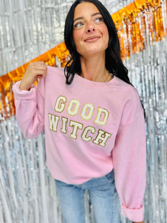Good Witch Chenille Patch Sweatshirt