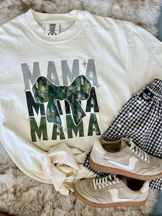 Mama Camo Coquette Bow DTF