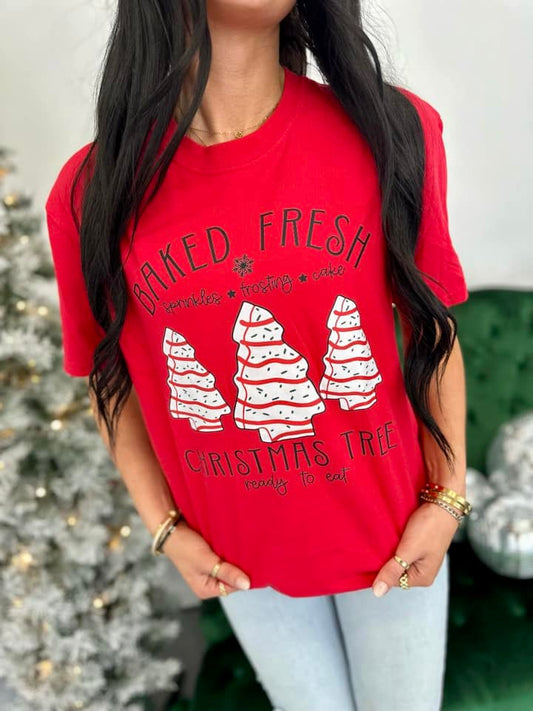 Baked Fresh Christmas Tree Cake's Trio T SHIRT