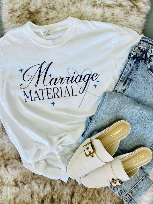 Marriage Material Bride Wedding DTF Tee