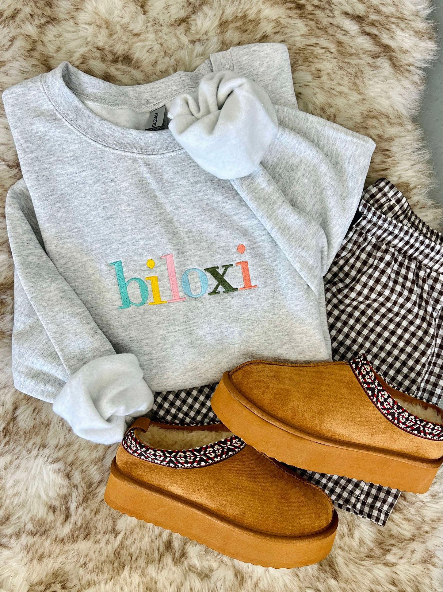 Pastel Typed Custom Embroidered Sweatshirt