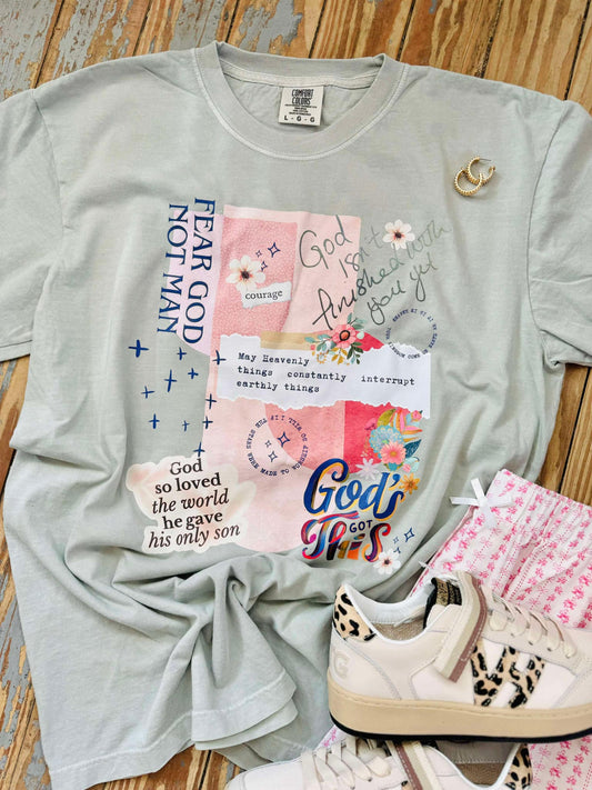 Inspirational Faith Thing's Collage DTF Tee