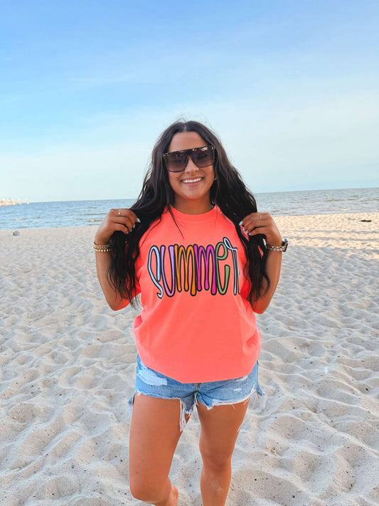 Summer Bubble Multi Graphic Tee