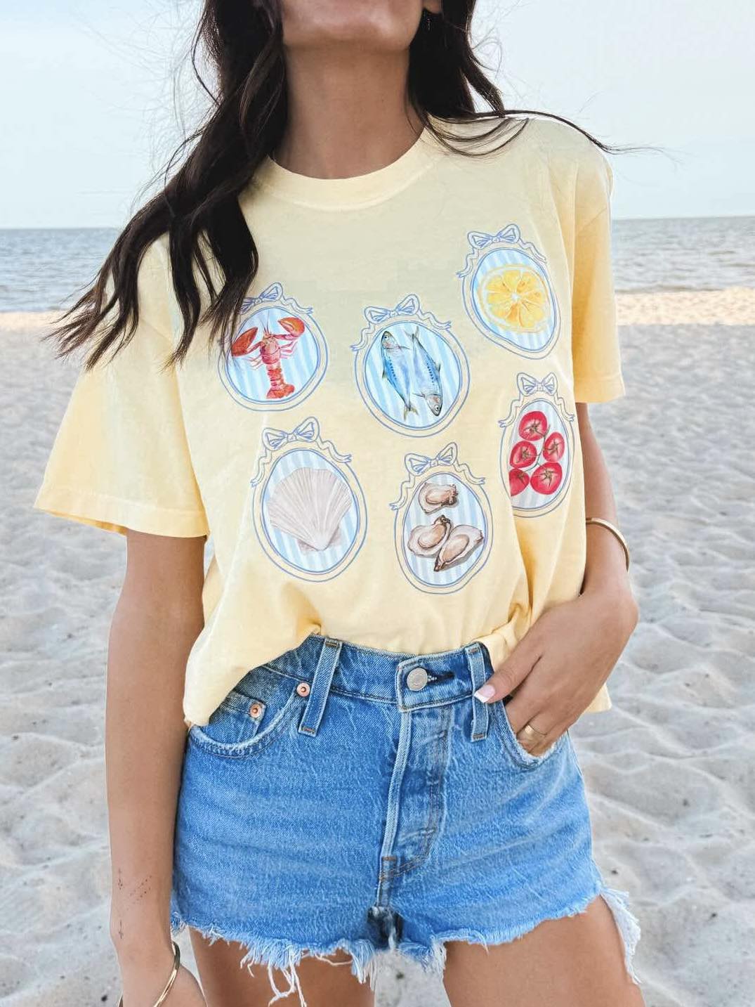 Coquette Coastal Frames DTF Graphic Tee