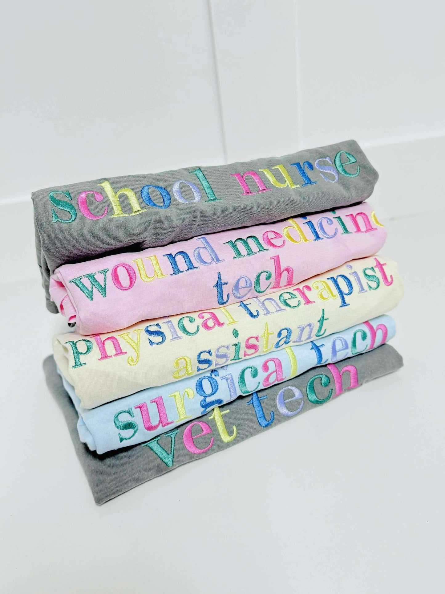 Custom Multi Embroidered Graphic Tee