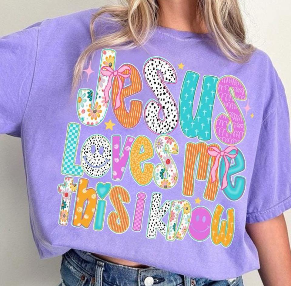 Jesus Loves Me Preppy Graphic Tee