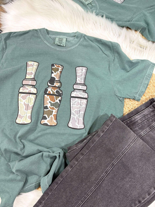 Duck Call Hunting DTF Graphic Tee