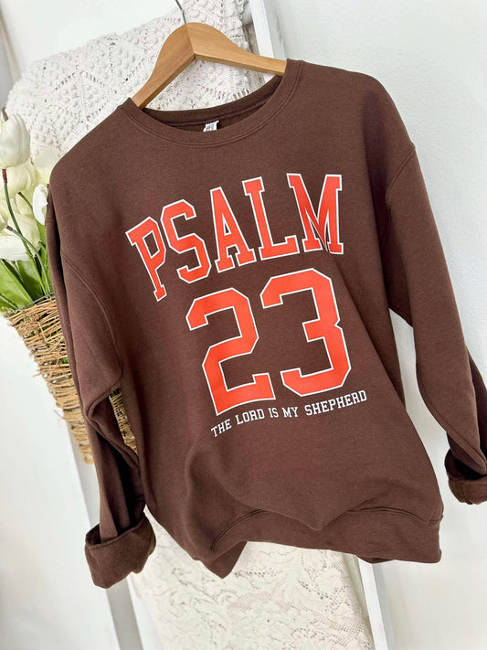 Psalm 23 Varsity DTF Sweatshirt