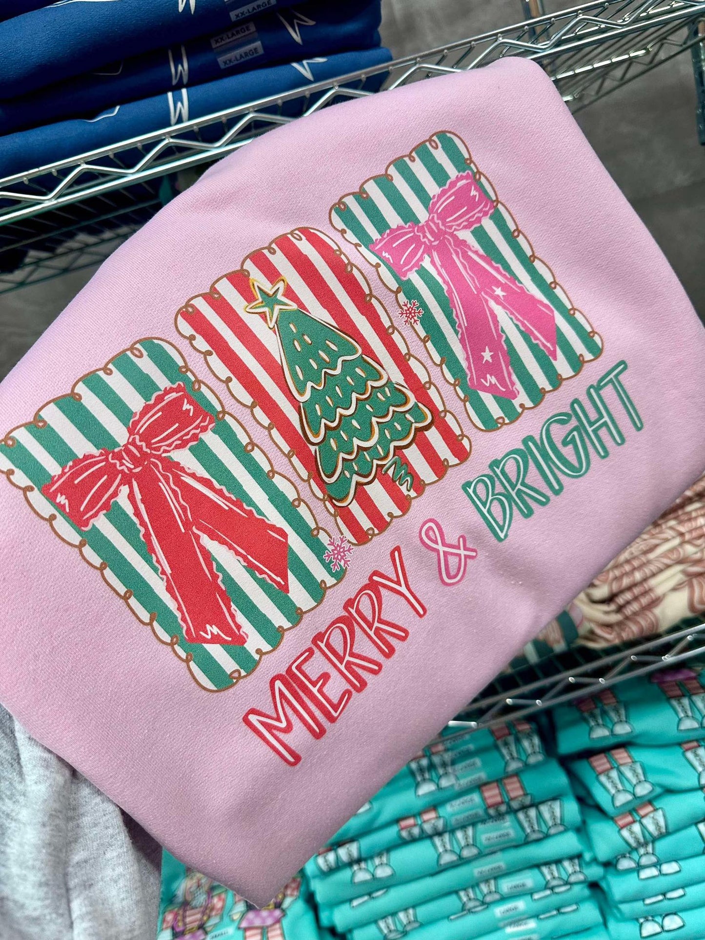 Trio Merry Bright DTF Graphic Tee