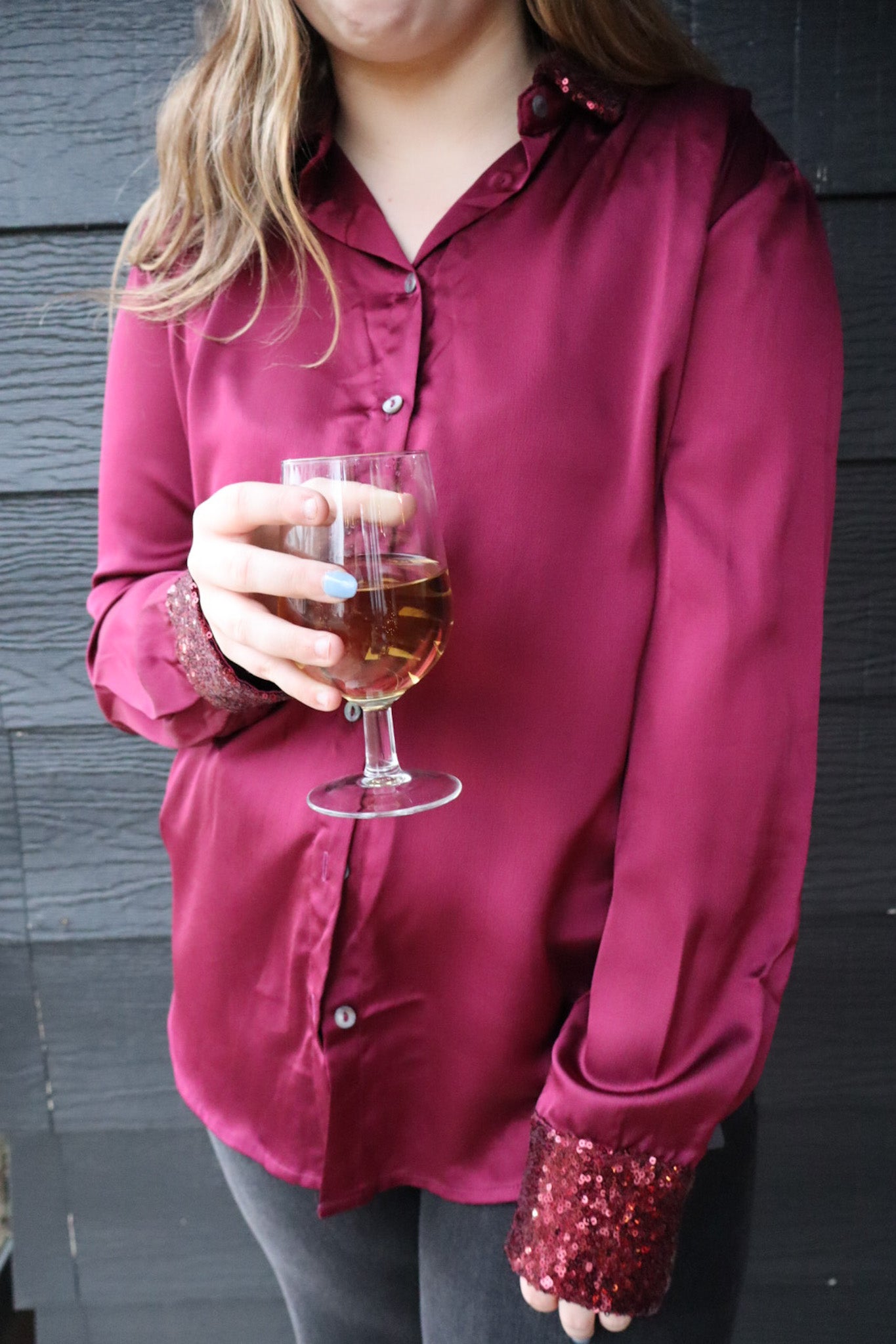 Holiday Glam Button Down