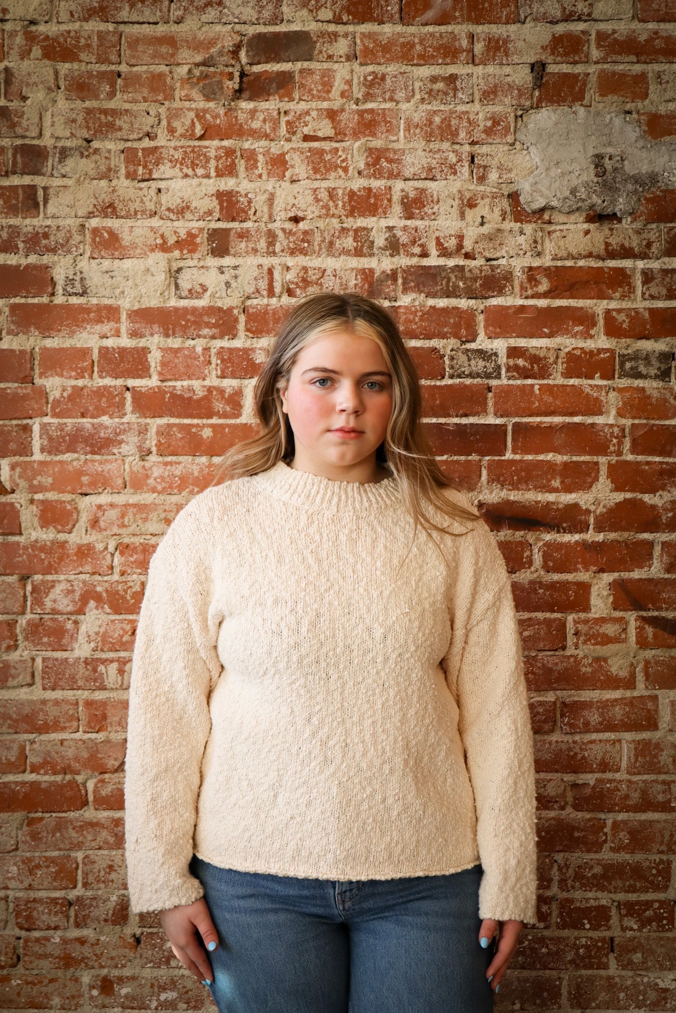 Textured Knit Sweater