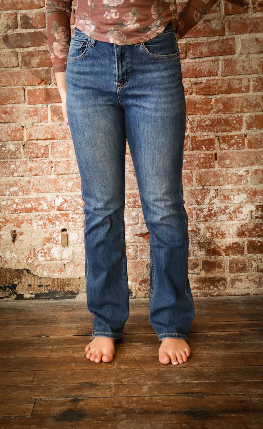 High Rise Straight leg Denim