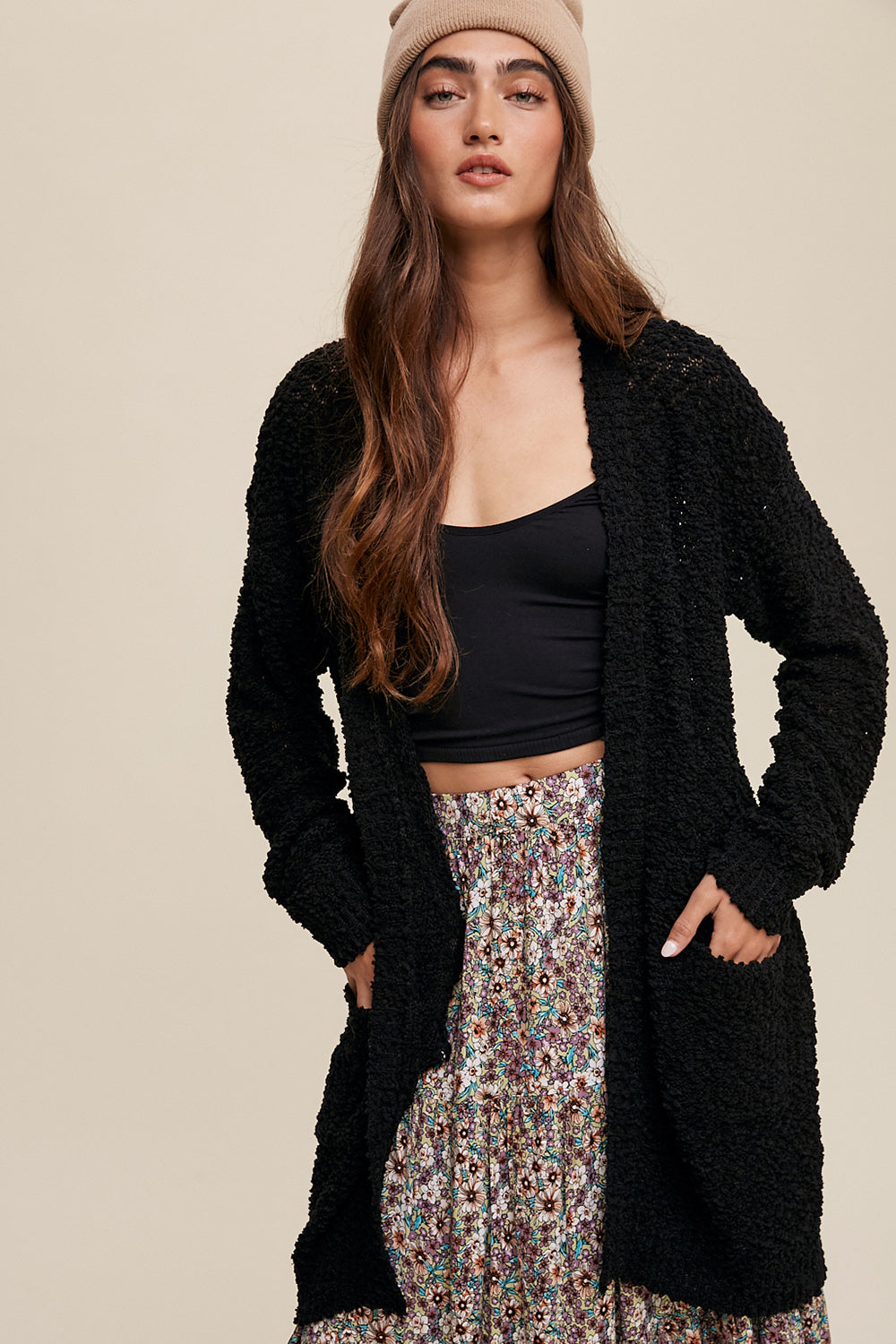 Elle Popcorn Cardigan