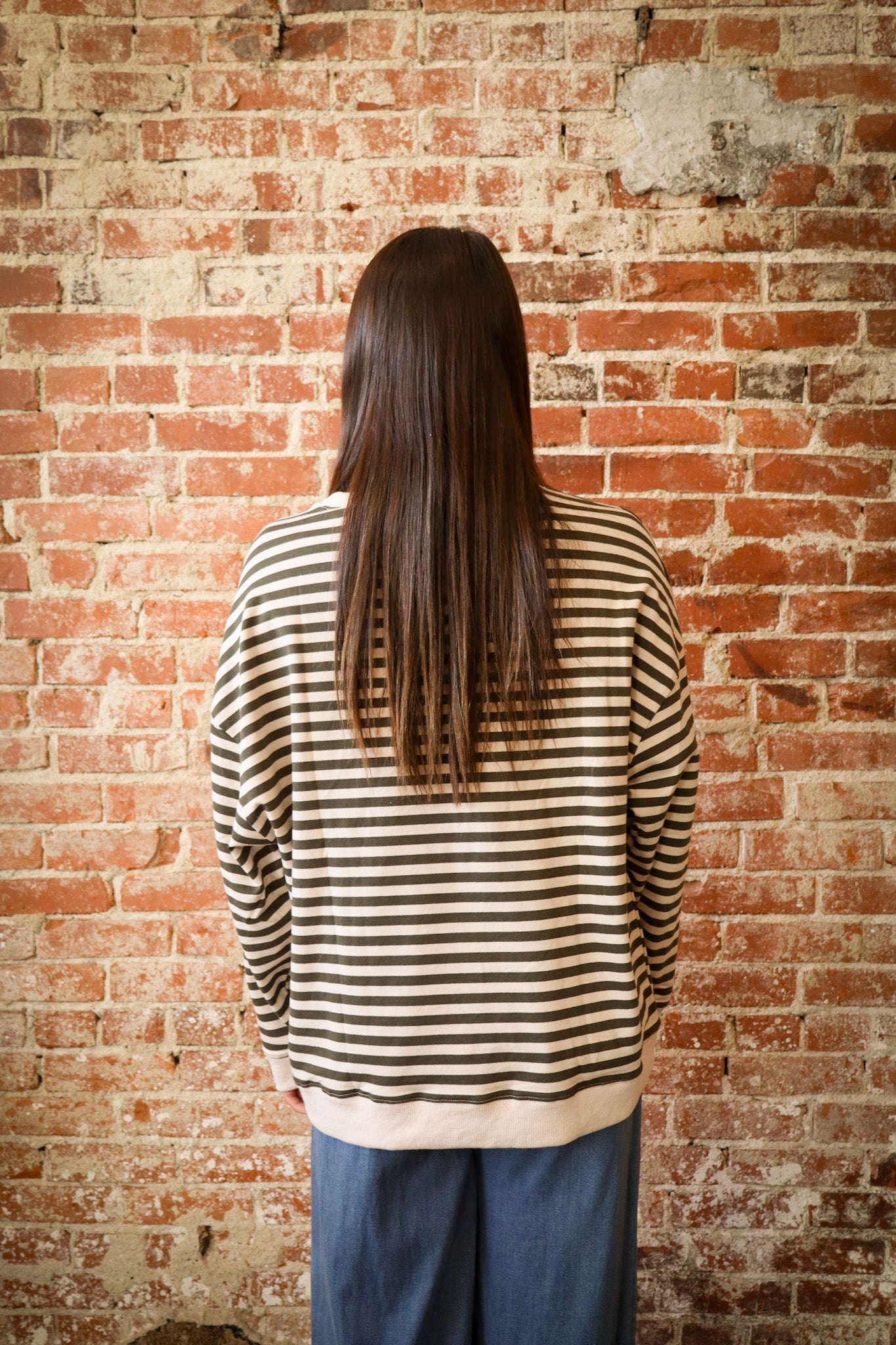 Neutral Edit Stripe Pullover