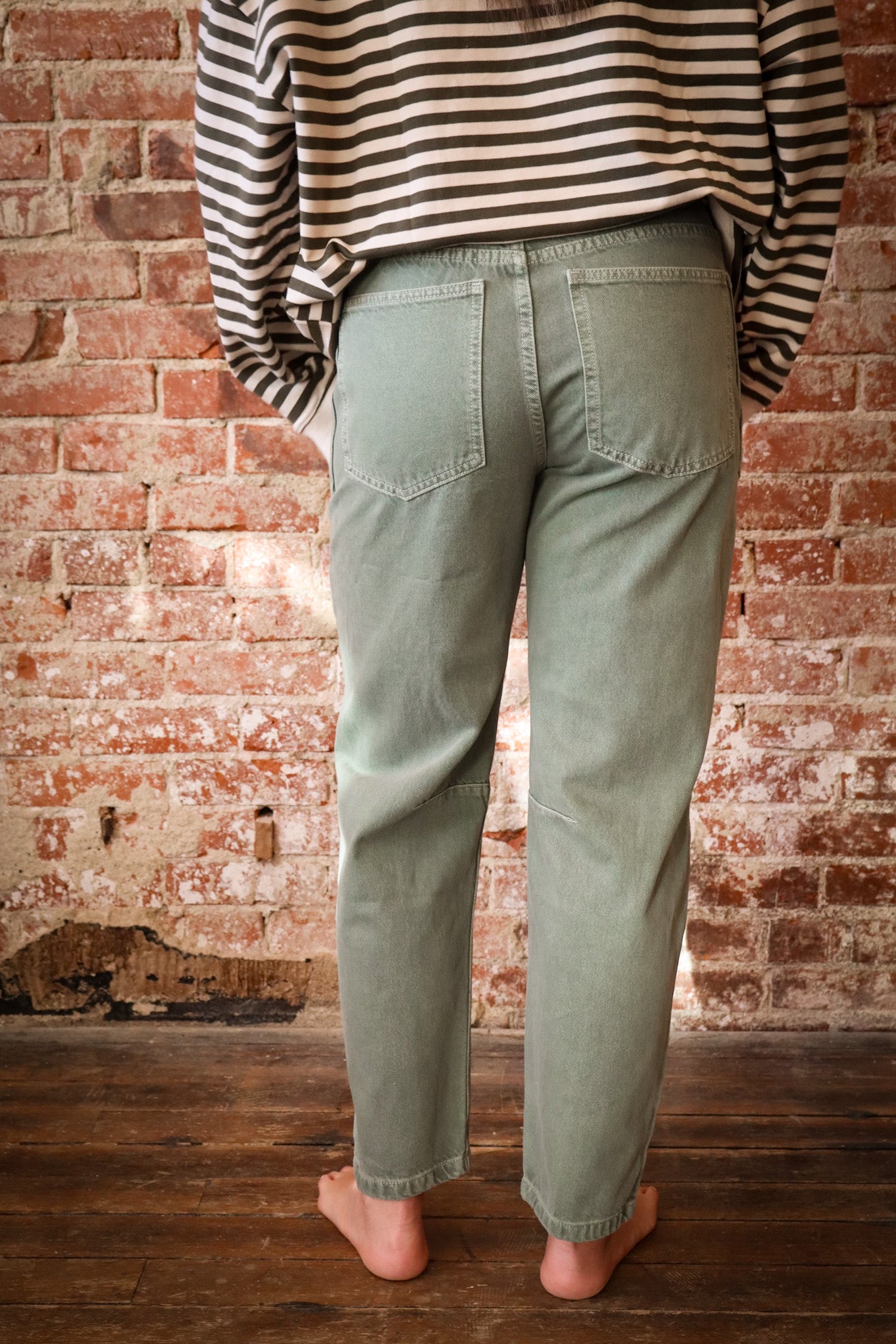 High Rise Utility Barrel Pants