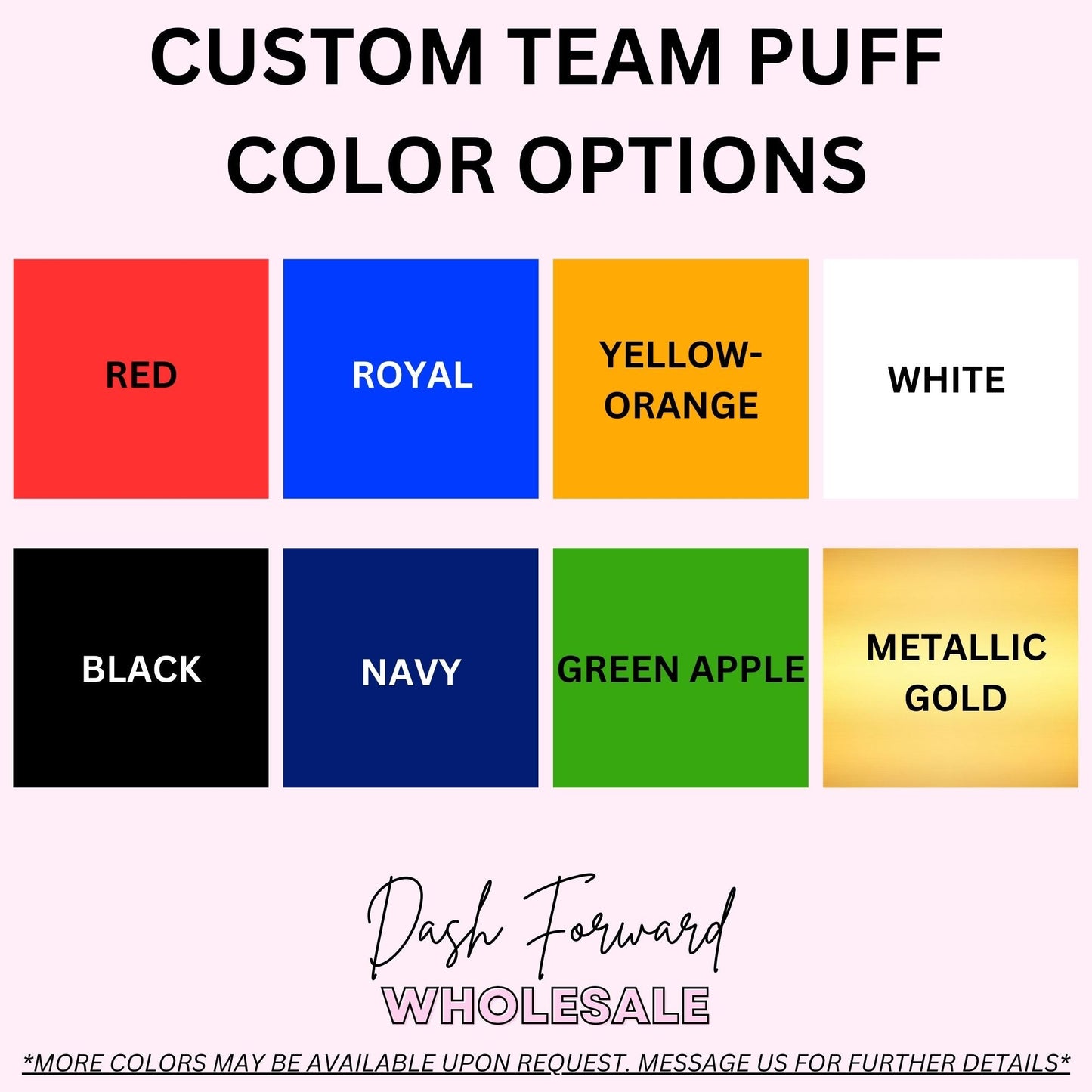 CUSTOM Team Color Game Day Glitter Puff Combo Tee